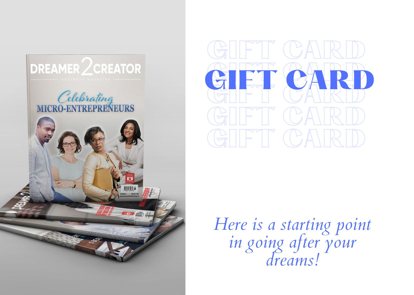 Dreamer 2 Creator Business Magazine Gift Card