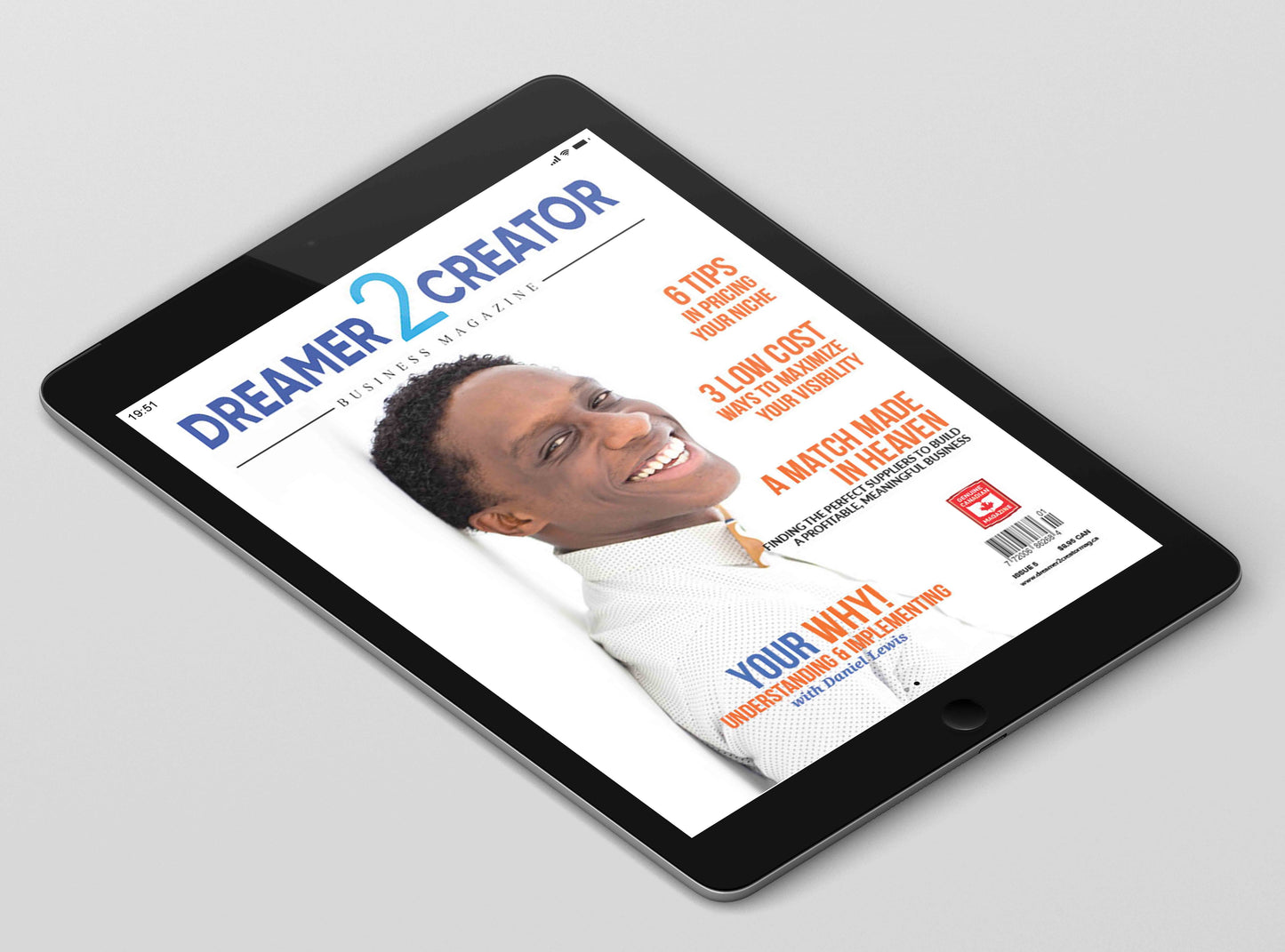 Link title alt text: Issue 5 Digital version of Dreamer 2 Creator Business Magazine. Can be read on a tablet, phone or computer.