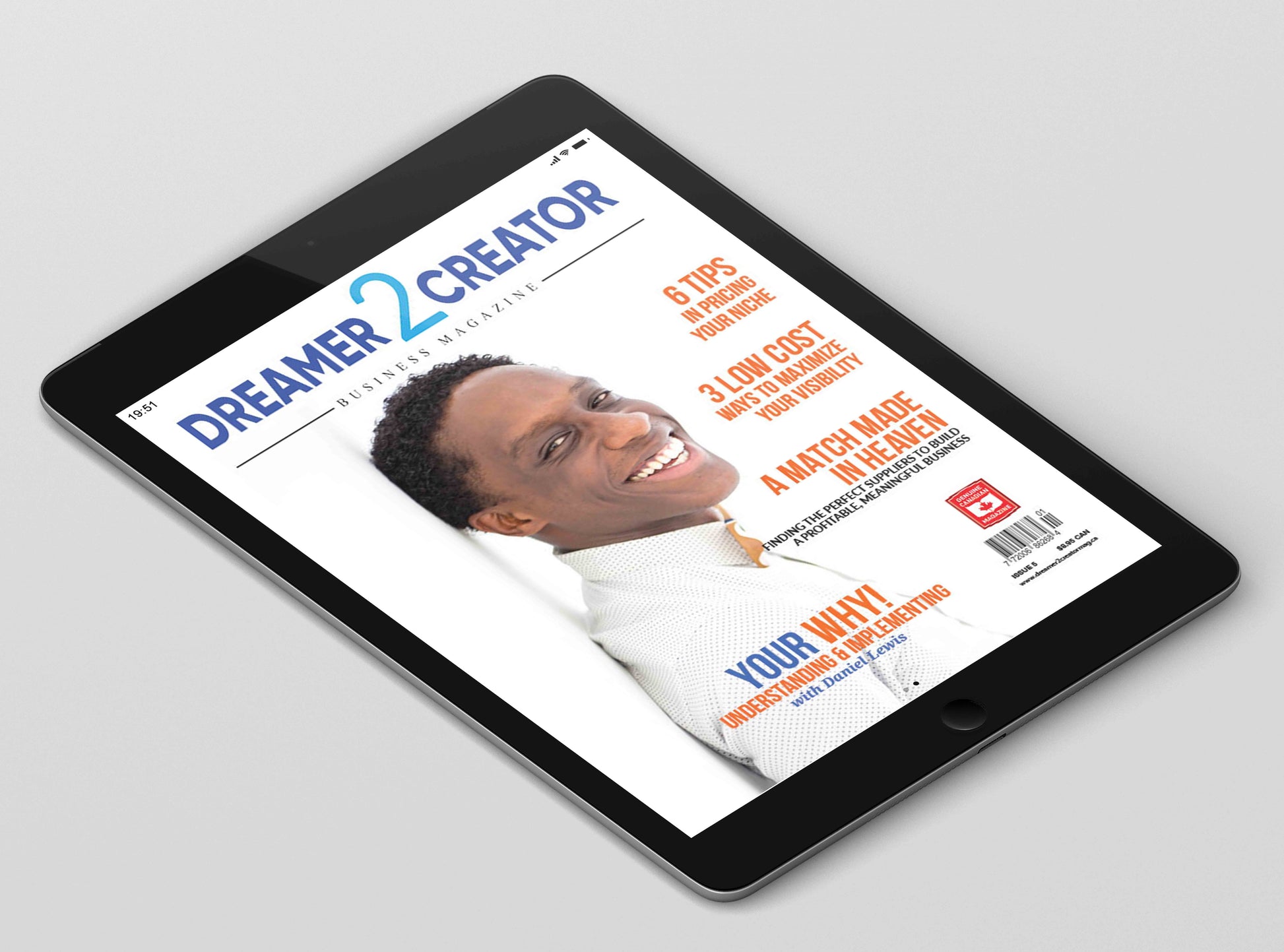 Link title alt text: Issue 5 Digital version of Dreamer 2 Creator Business Magazine. Can be read on a tablet, phone or computer.