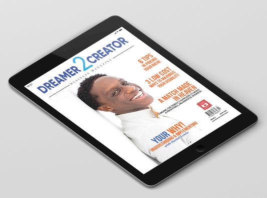 Link title alt text: Issue 5 Digital version of Dreamer 2 Creator Business Magazine. Can be read on a tablet, phone or computer.